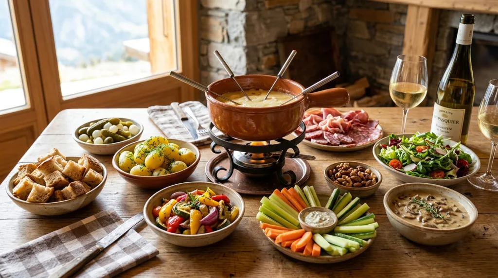 découvrez 10 idées d'accompagnements savoureux pour sublimer votre fondue savoyarde et régaler vos invités à coup sûr.