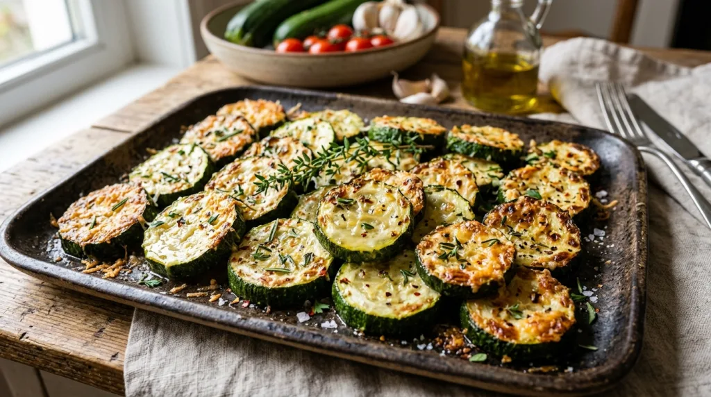 découvrez une recette facile de courgette au four, à la fois fondante et croustillante, prête en seulement 30 minutes pour un plat savoureux et rapide.